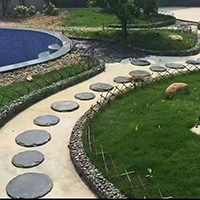 Garden slate stepping stone